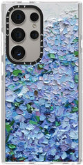 Clear Galaxy S24 Ultra Case - Nantucket Blue Hydrangeas - Slim