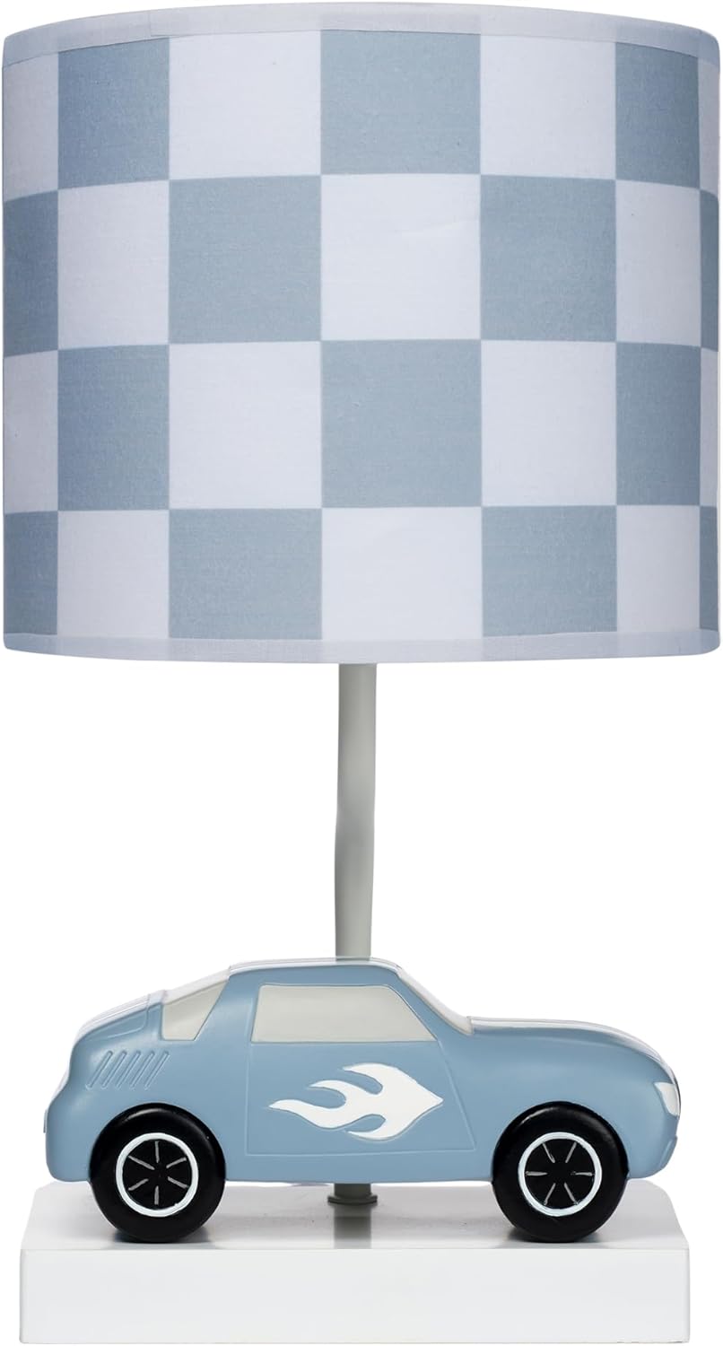 Lambs & Ivy Little Racer Hand Painted Car Lamp for Kids Room