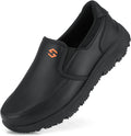 HISEA Non Slip Work Shoes for Men - Slip Resistant Water Resistant