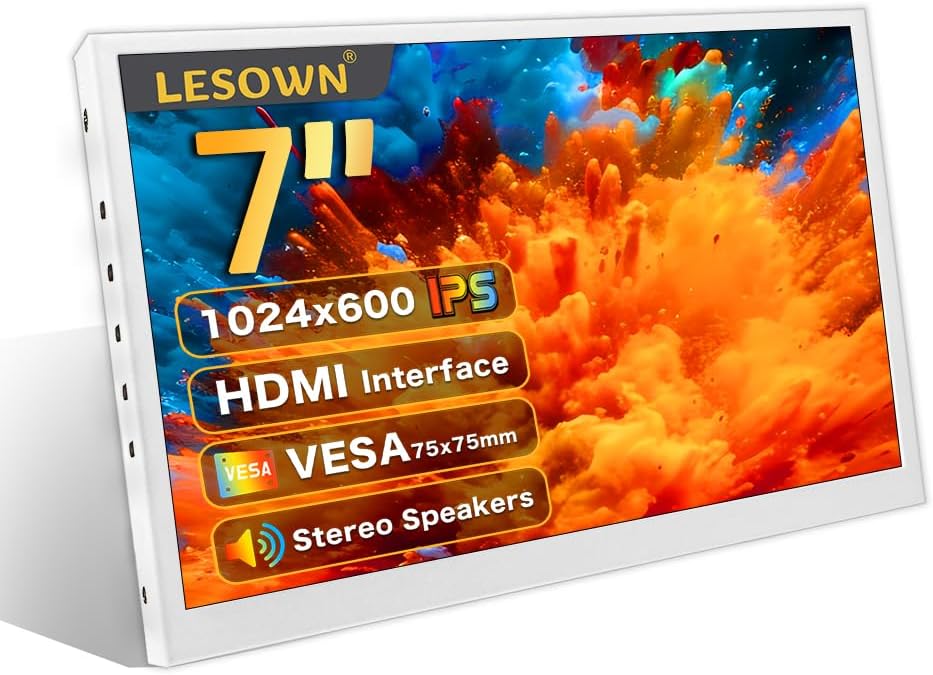 LESOWN 7 Portable HDMI Monitor - Clear IPS Display
