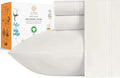 Sleep Mantra Premium 100% Organic Cotton Queen Bed Sheet Set - Cooling