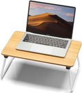 Foldable Lap Table Laptop Bed Desk - Lightweight Portable Oak