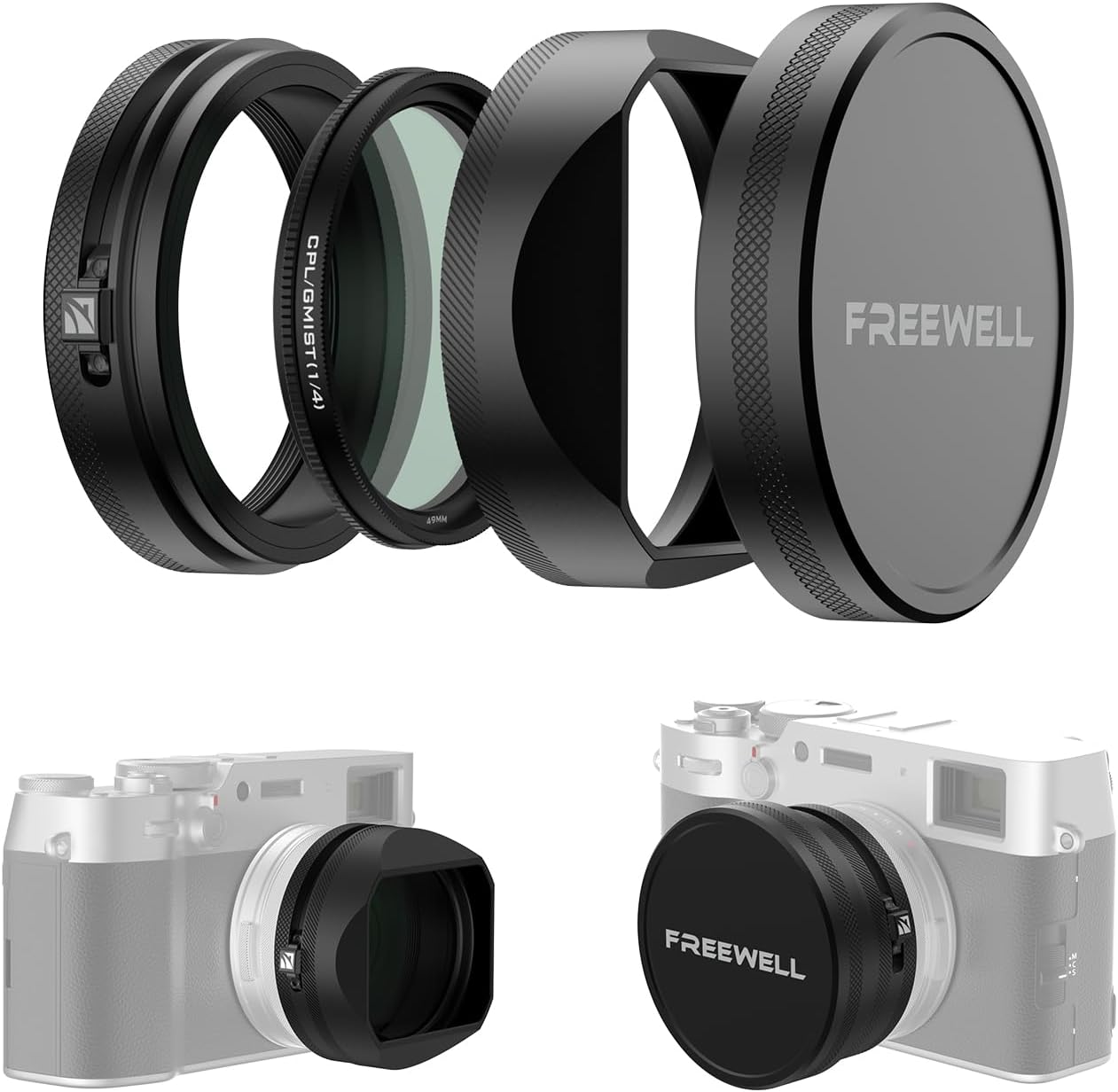 Freewell CPL/Black Diffusion Mist Filter Kit for Fuji X100 Series