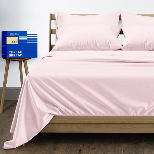 100% Pure Egyptian Cotton Queen Size Sheets for Luxurious Comfort