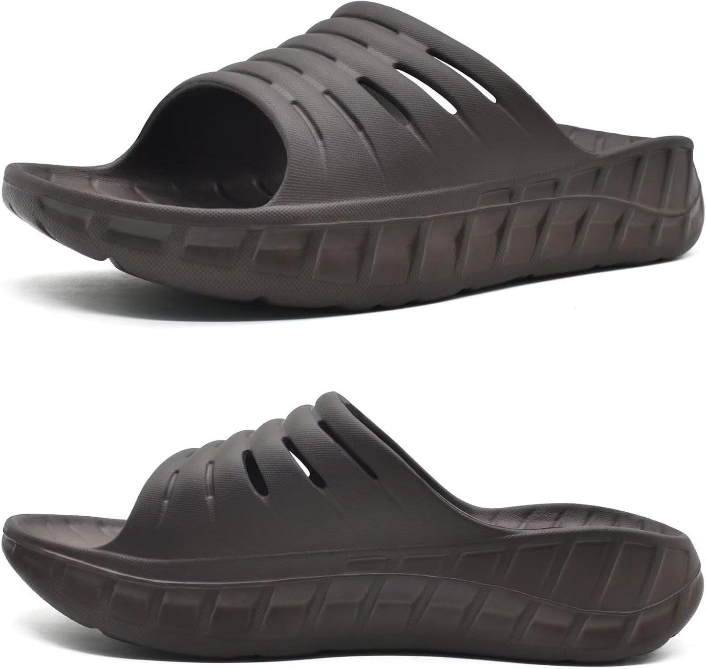 KuaiLu Mens Recovery Sandals with Arch Support for Comfort