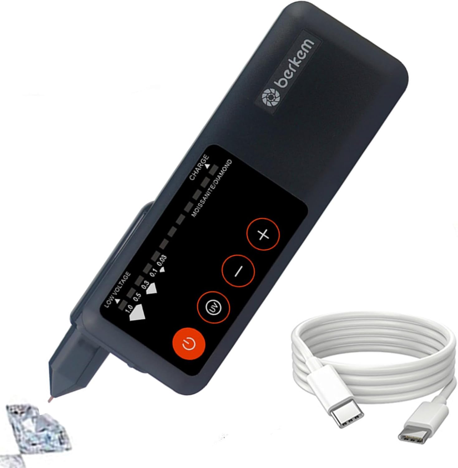 High Accuracy Diamond Tester Pen with UV Light for All Users