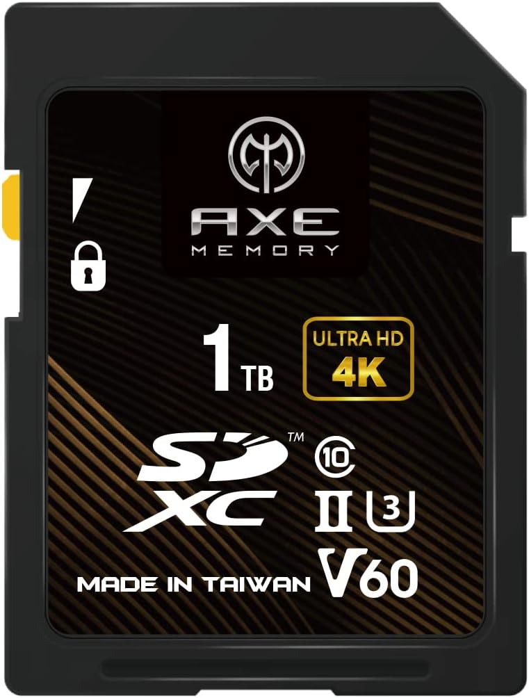 AXE MEMORY 1TB SD Card: 4K UHD Speed