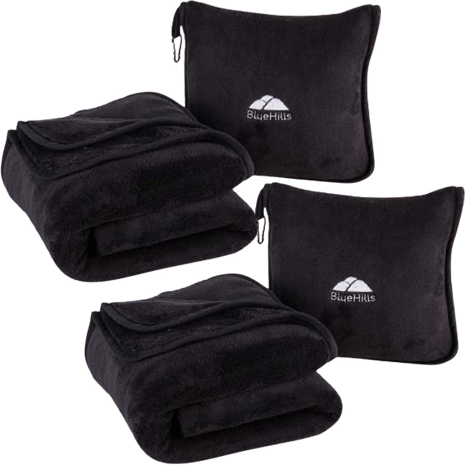Premium Soft Travel Blanket Pillow Set for Airplane Comfort