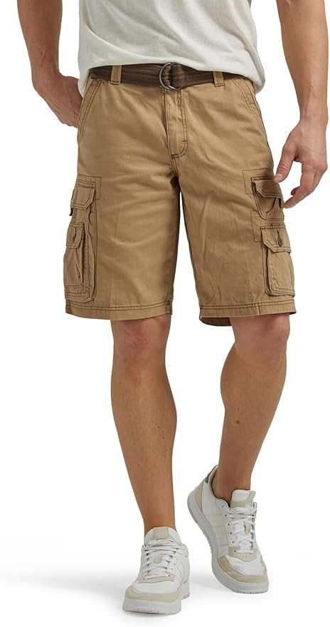 Lee Men's Dungarees Belted Wyoming Cargo Short for Comfort