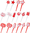 Christmas Cocktail Picks Set - Festive Food Decor