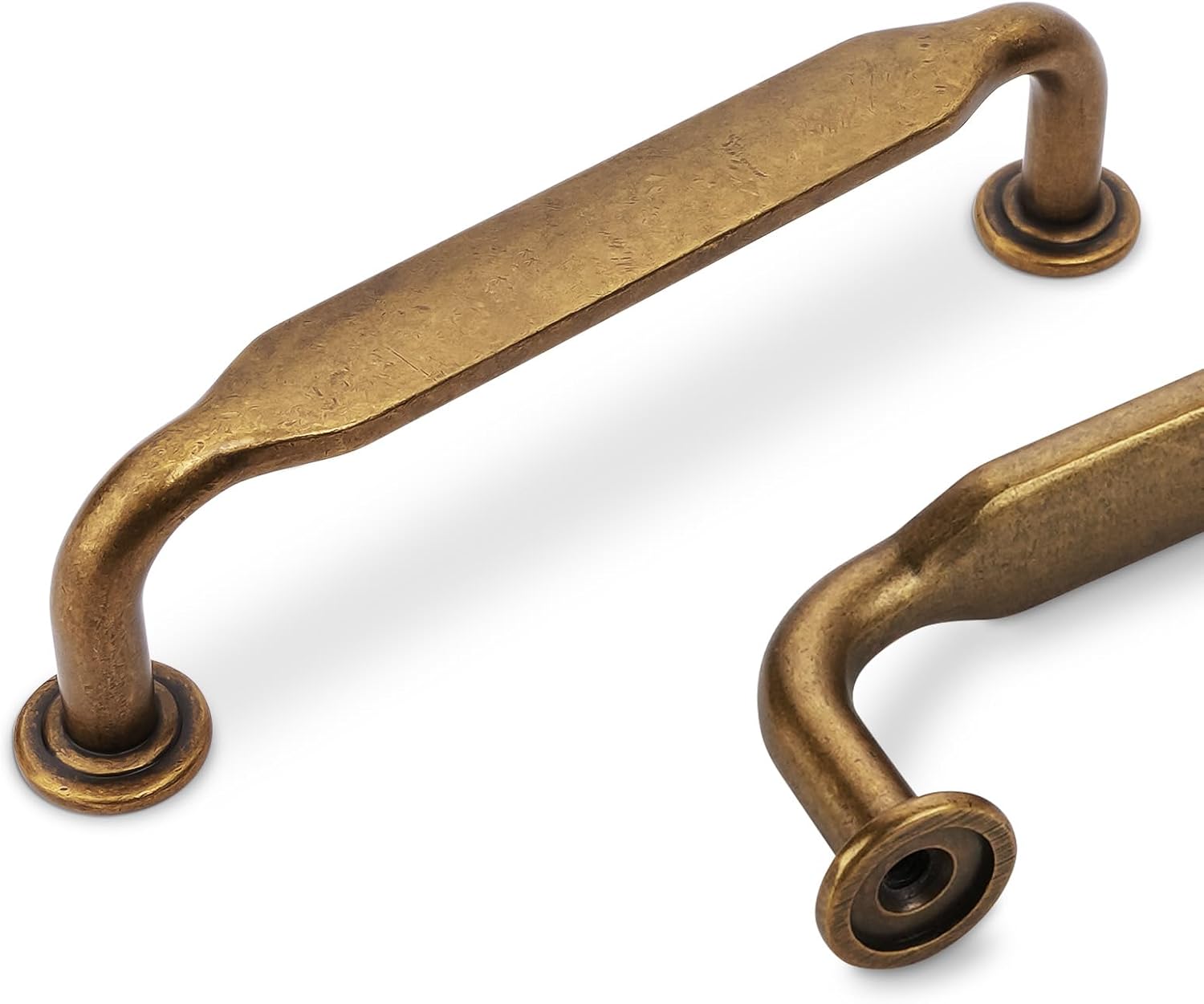 10 Pack 3-3/4 Inch Antique Brass Cabinet Pulls for Home Use
