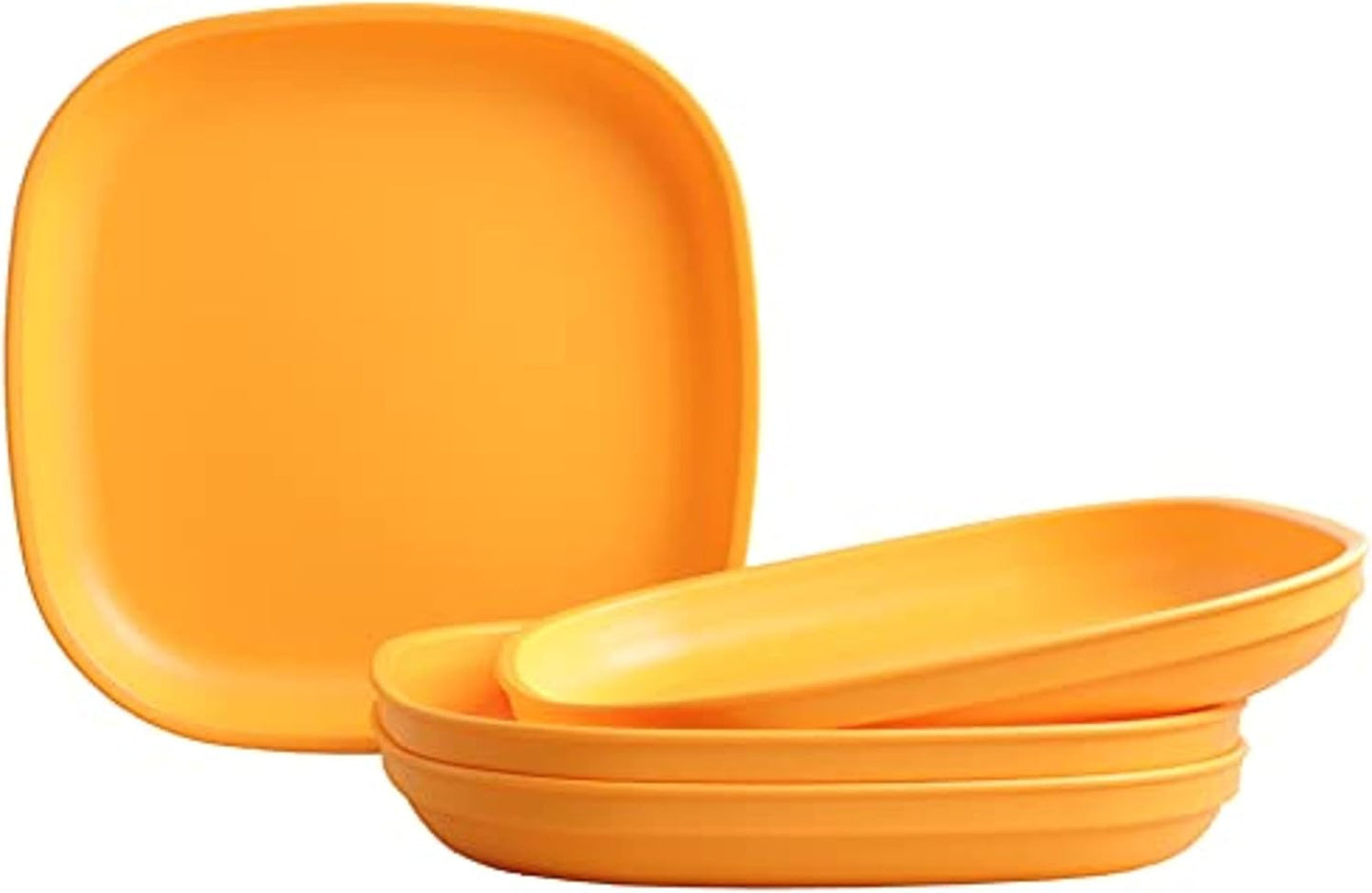 Re-Play Toddler Plates - Durable 9in Flat Kids Plates Set