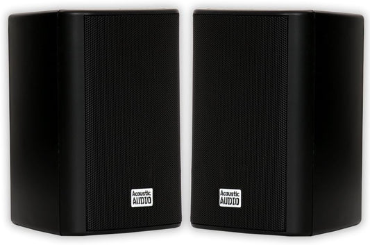 500W Powerful Bass Outdoor Speakers - 1 Pair Black