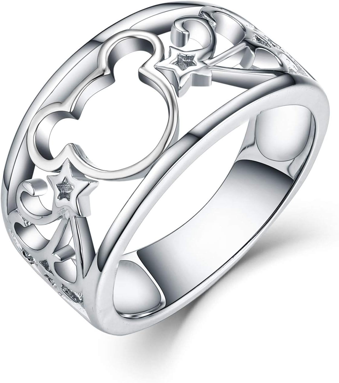 JO WISDOM 925 Silver Mouse Ring - YH Jewelry