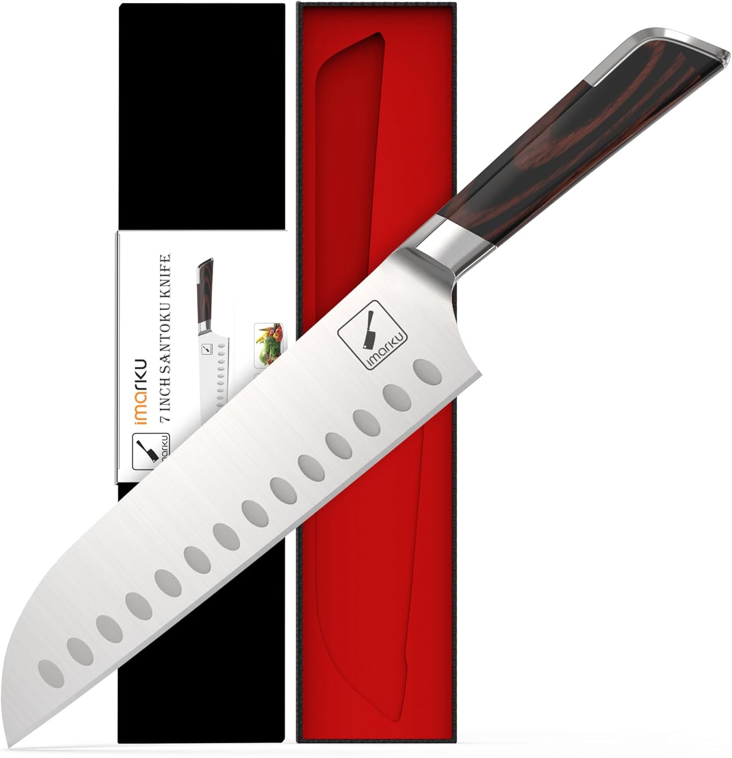 Ultra Sharp 7 Inch Santoku Knife for Precision Cooking Needs