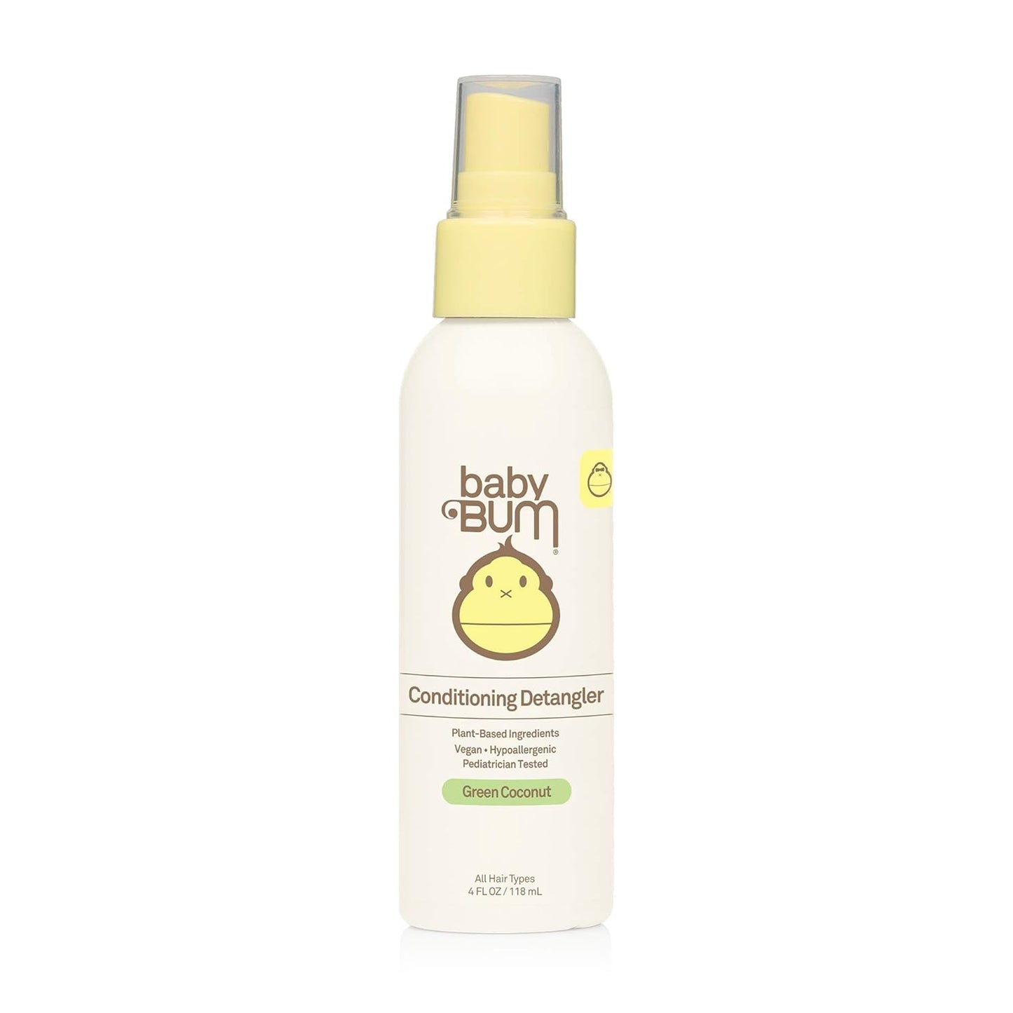 Sun Bum Baby Bum Detangler Spray | Soothing Coconut Oil | Gluten-Free Vegan | 4oz