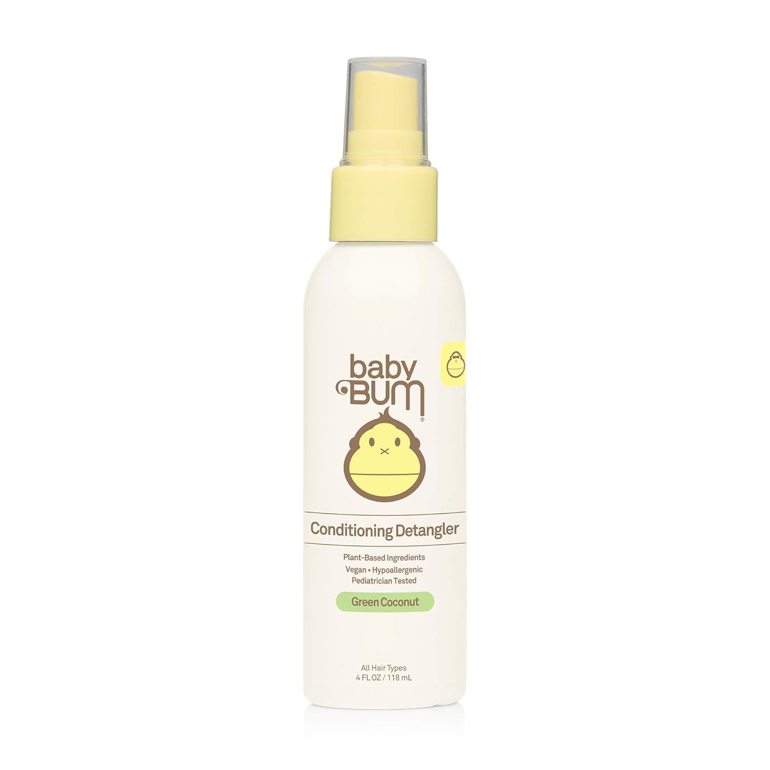 Sun Bum Baby Bum Detangler Spray | Soothing Coconut Oil | Gluten-Free Vegan | 4oz