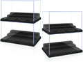 Display Cases for Minifigures 4 Mini-Figure Display Boxes - Stepped