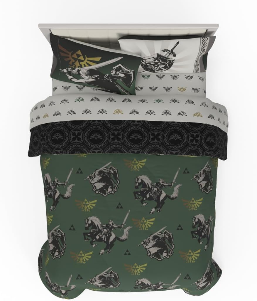 Legend of Zelda Gaming Bedding Set for Full Size Beds