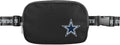 FOCO NFL Large Black Team Wordmark Crossbody Belt Bag Purse