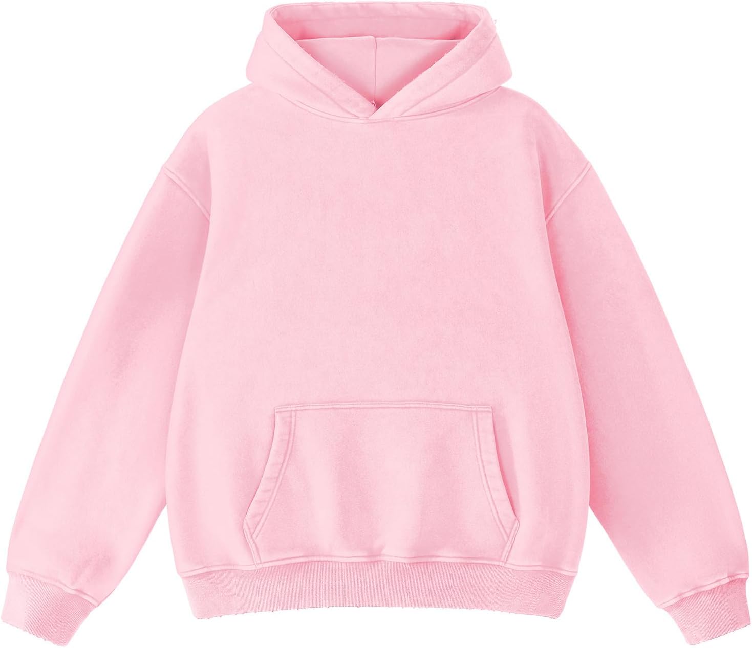 Womens Oversized Acid Wash Hoodie Vintage Sweatshirt Trendy