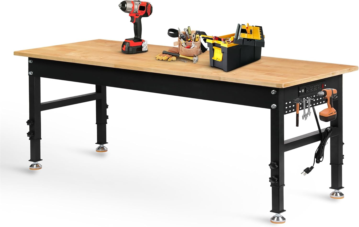 70in Adjustable Height Workbench for Home and Commercial Use