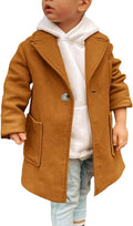 Gafeng Kids Toddler Boys Wool Blend Trench Coat for Stylish Wear