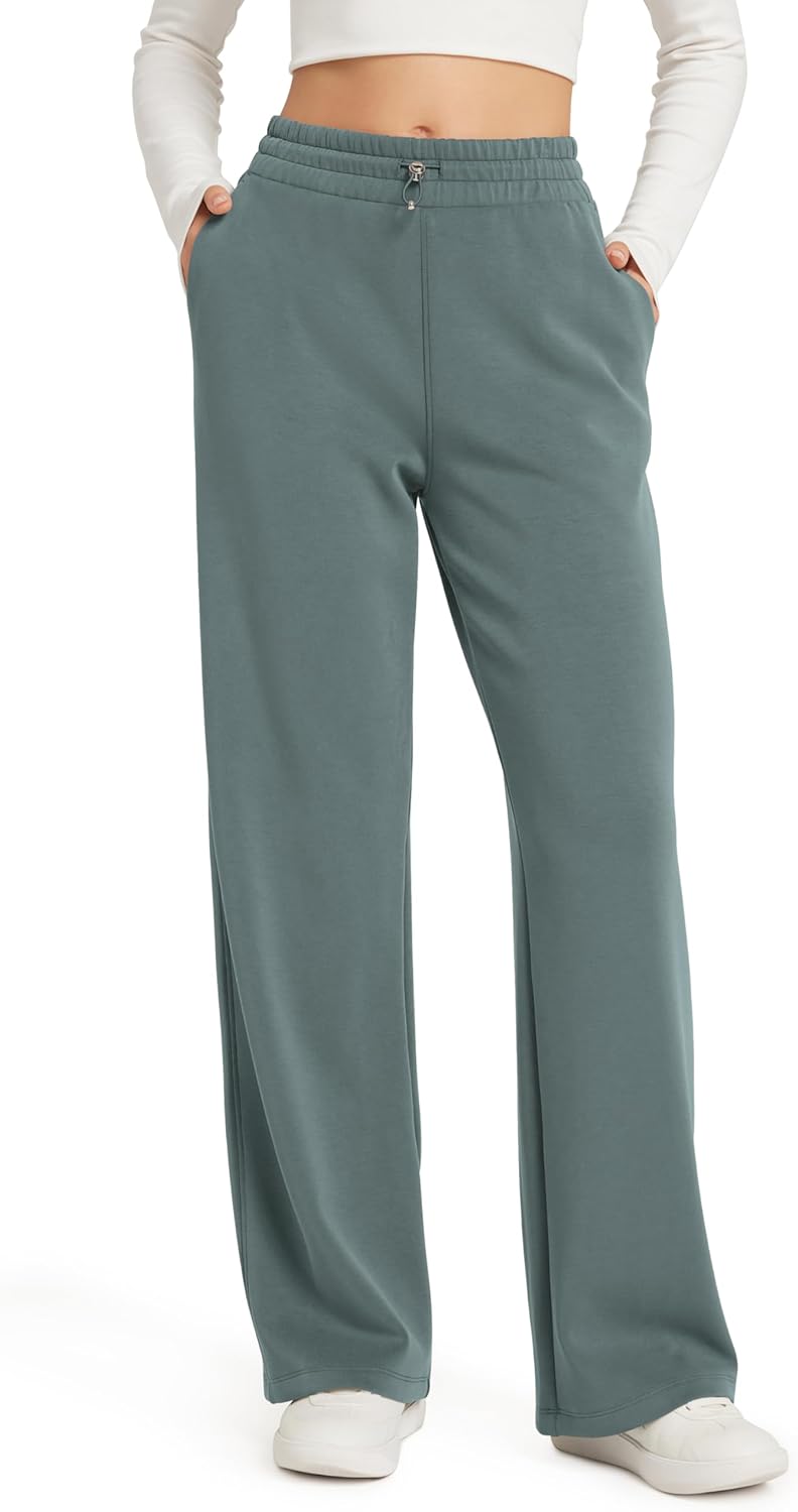 ODODOS Women's Modal Soft Wide Leg Pants for Casual Comfort