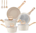 Pots and Pans Set Non Stick 11pc Ceramic Cookware Set - Healthy
