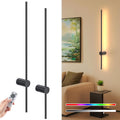 NIORSUN 35.4 in Battery Operated Wall Sconce Set of 2 - Rechargeable