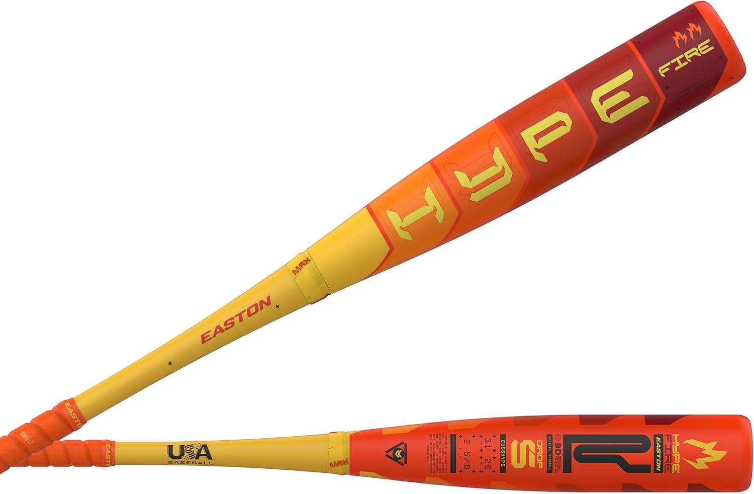 Easton 2025 Hype FIRE Baseball Bat - Perfect for Young Players