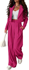 KIRUNDO Business Casual Outfits for Women 2 Piece Blazer Set