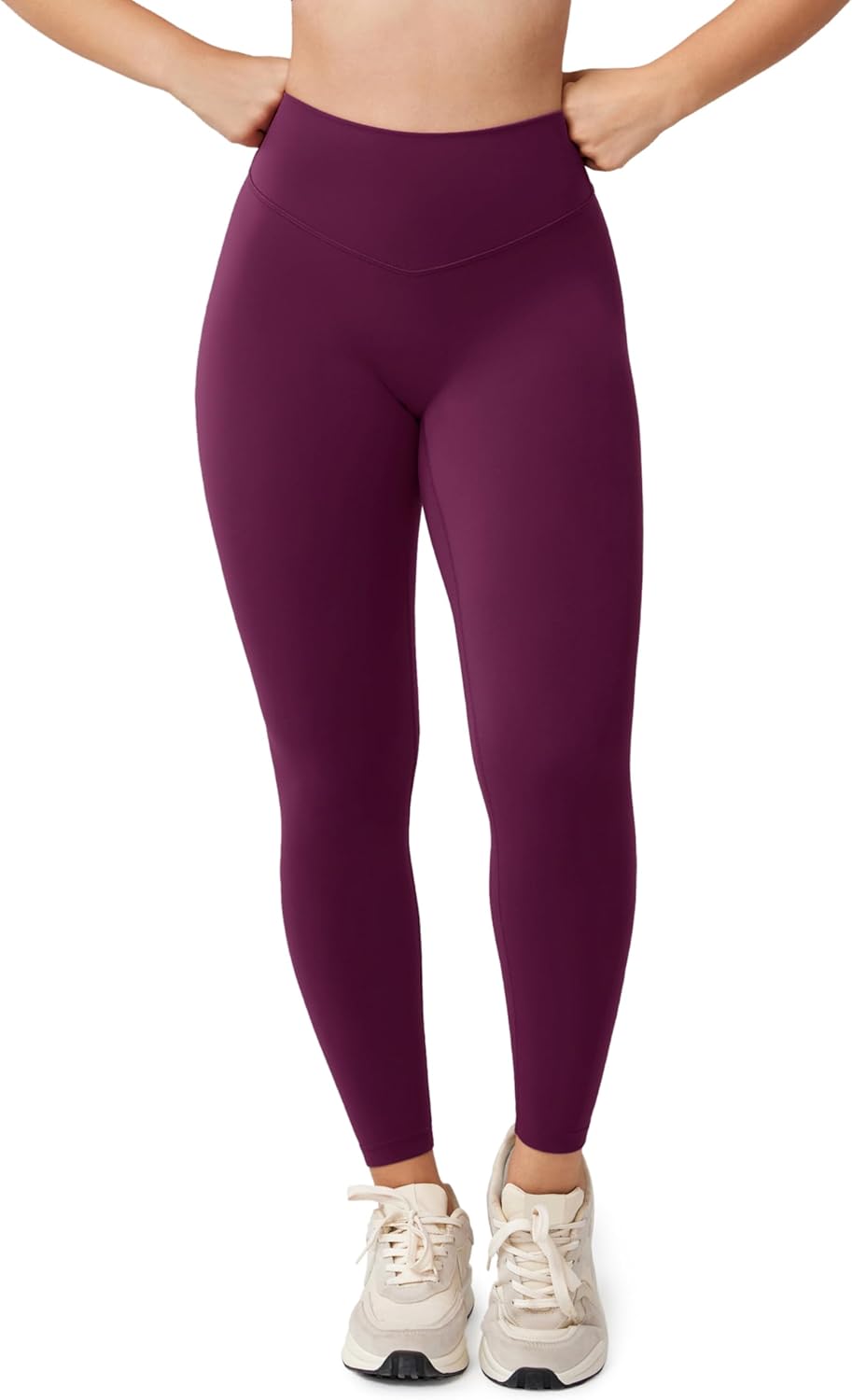 Hugcurve No Front Seam High Waisted Workout Leggings for Women