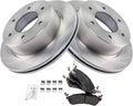 TRQ Rear Brake Pad & Rotor Kit Compatible with 2021-22 Ford Bronco