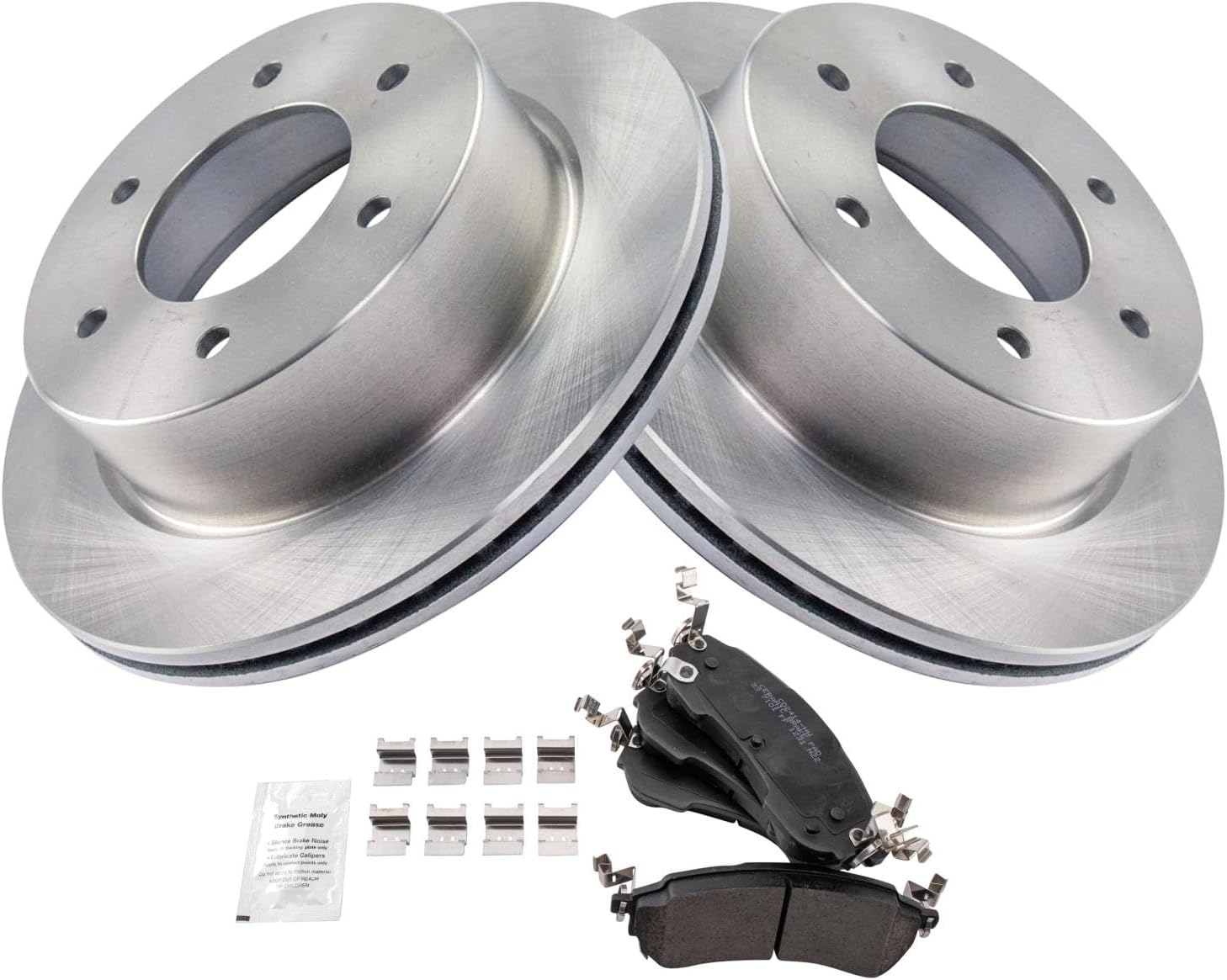 TRQ Rear Brake Pad & Rotor Kit for 2021-2022 Ford Bronco