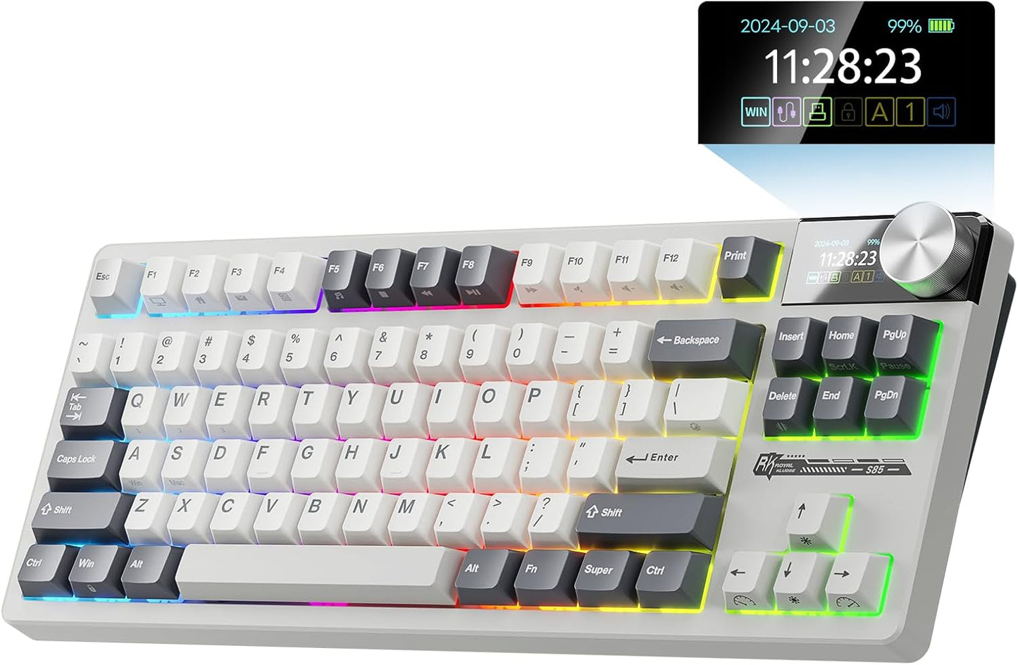 RK ROYAL KLUDGE S85: Wireless, Custom Linear Switches
