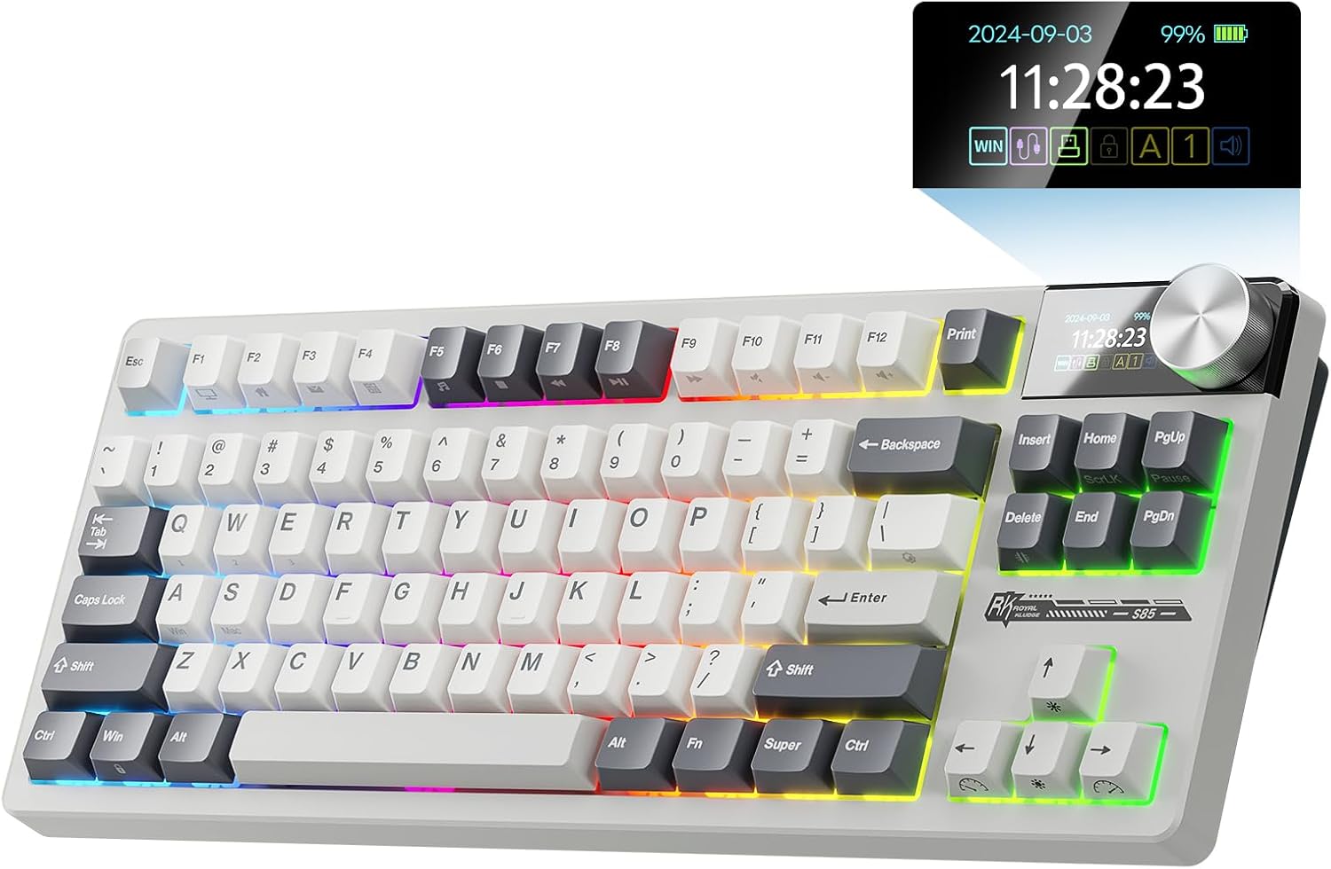 RK ROYAL KLUDGE S85: Wireless, Custom Linear Switches