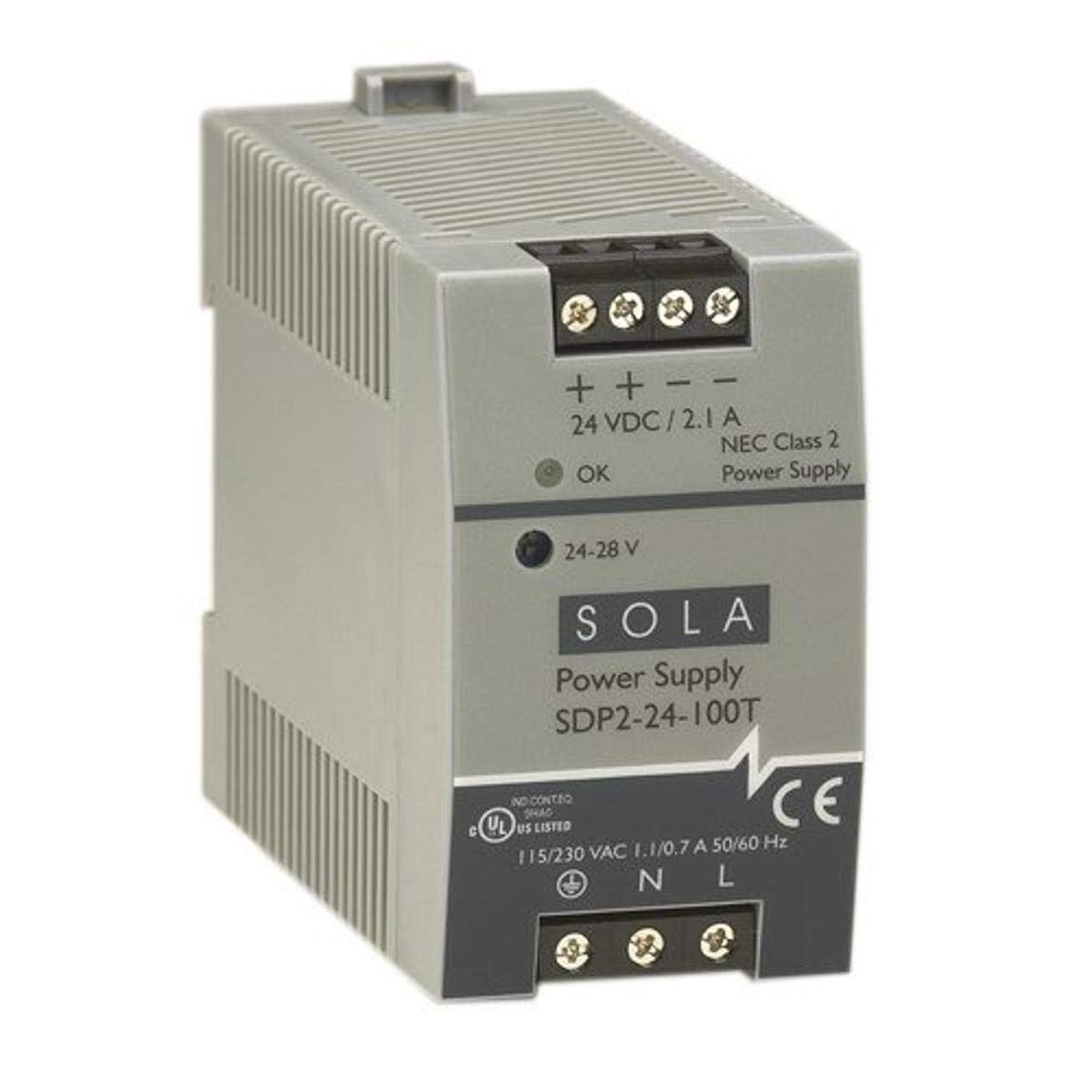 Sola Hevi-Duty SDP2-24-100T DC Power Supply for Industrial Use