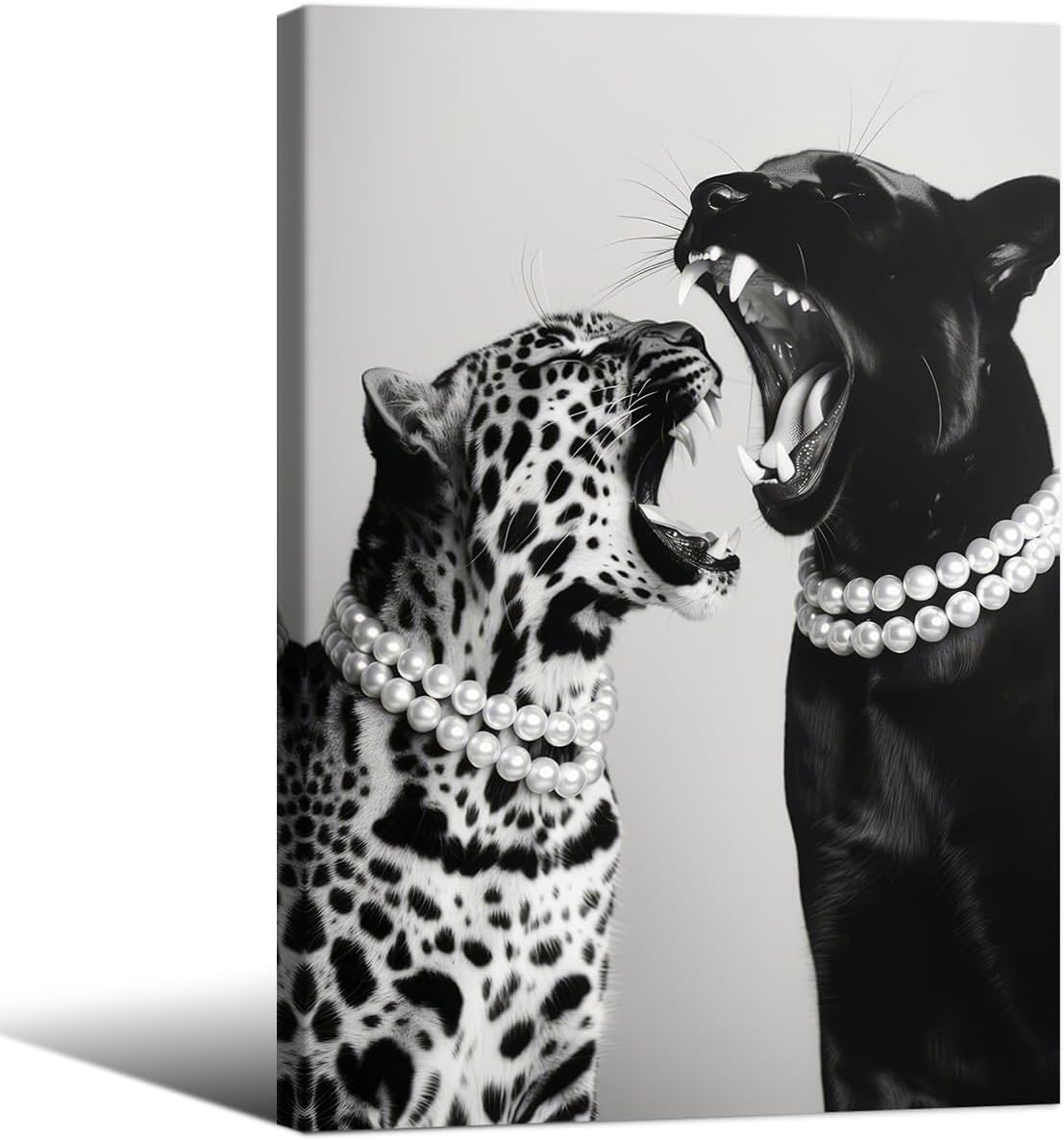 Vintage Animal Leopard Aesthetic Canvas Wall Art for Decor