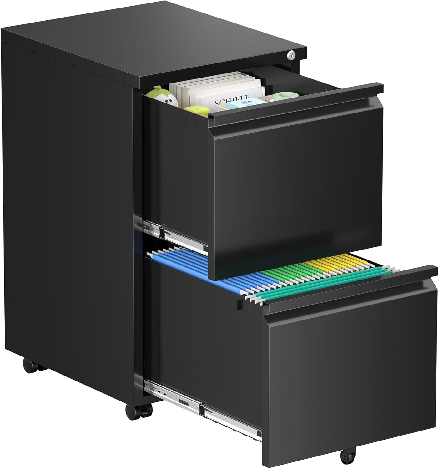 SUNCROWN Lockable 2 Drawer File Cabinet