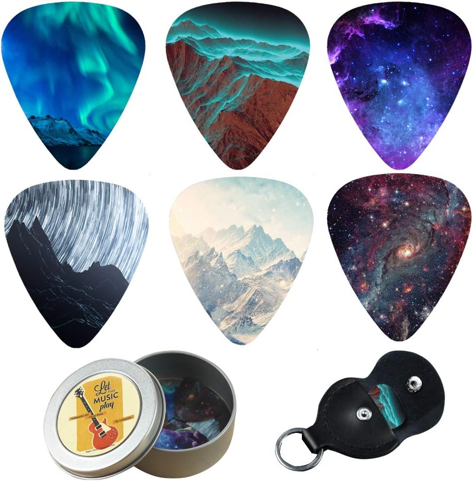 Cheliz 12 Medium Gauge Guitar Picks - Ultimate Guitar Gift