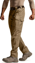 CQR Men's Tactical Pants Water Resistant Ripstop Cargo (Style 2HT7)