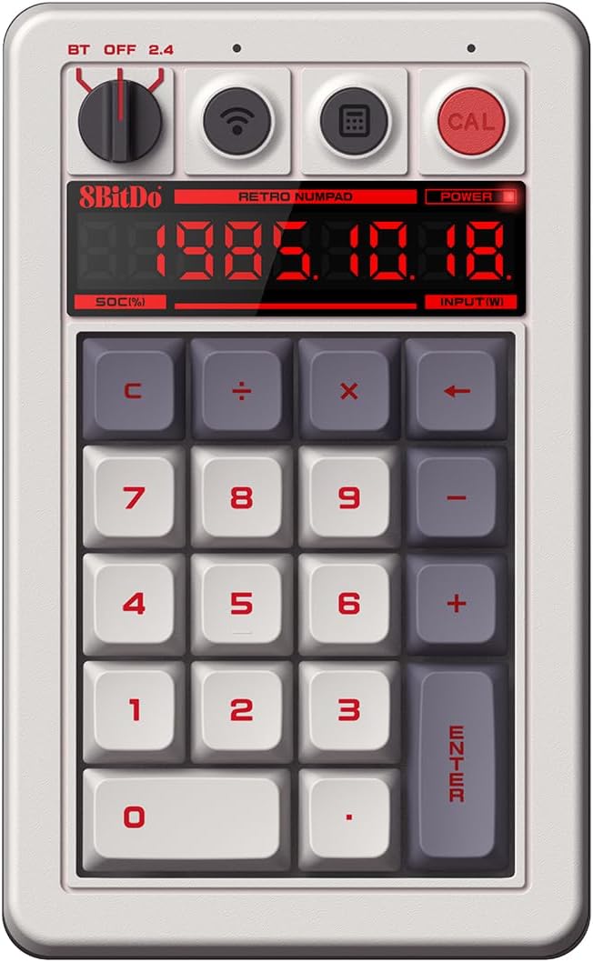 8Bitdo 18 Keys Retro Mechanical Numpad for PC and Android