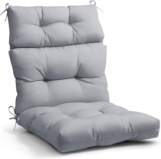 EAGLE PEAK Tufted High Back Patio Chair Cushion for Comfort