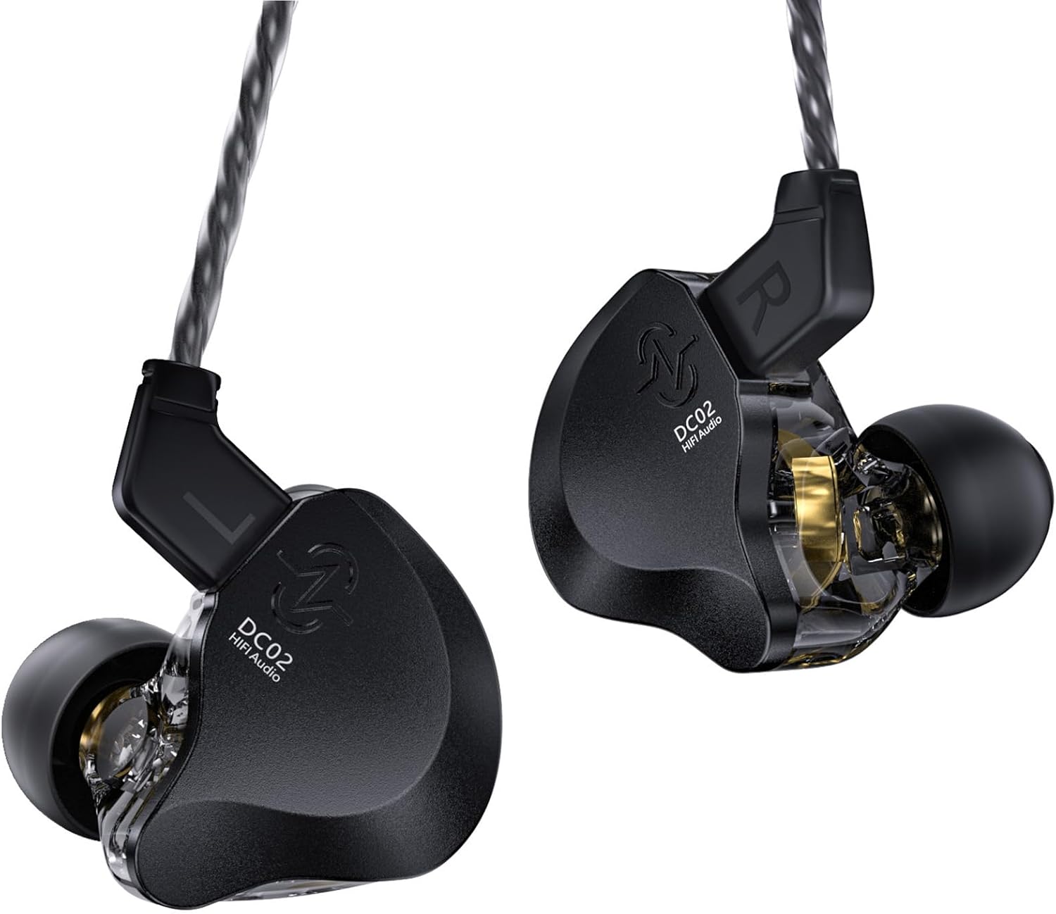 CCZ DC02 Dual Magnetic Wired Earphones - HiFi Stereo Sound, Noise Cancelling, 4N OFC Cable
