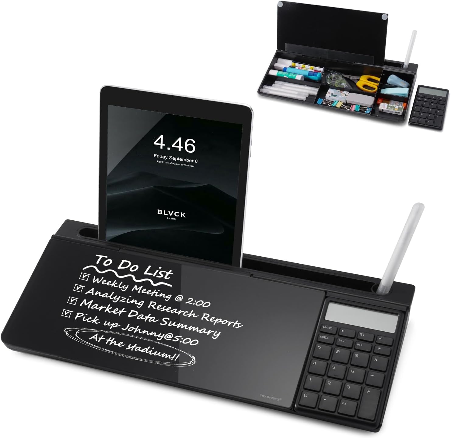 TSJ Glass Whiteboard Keyboard Stand - Organize Your Desk!