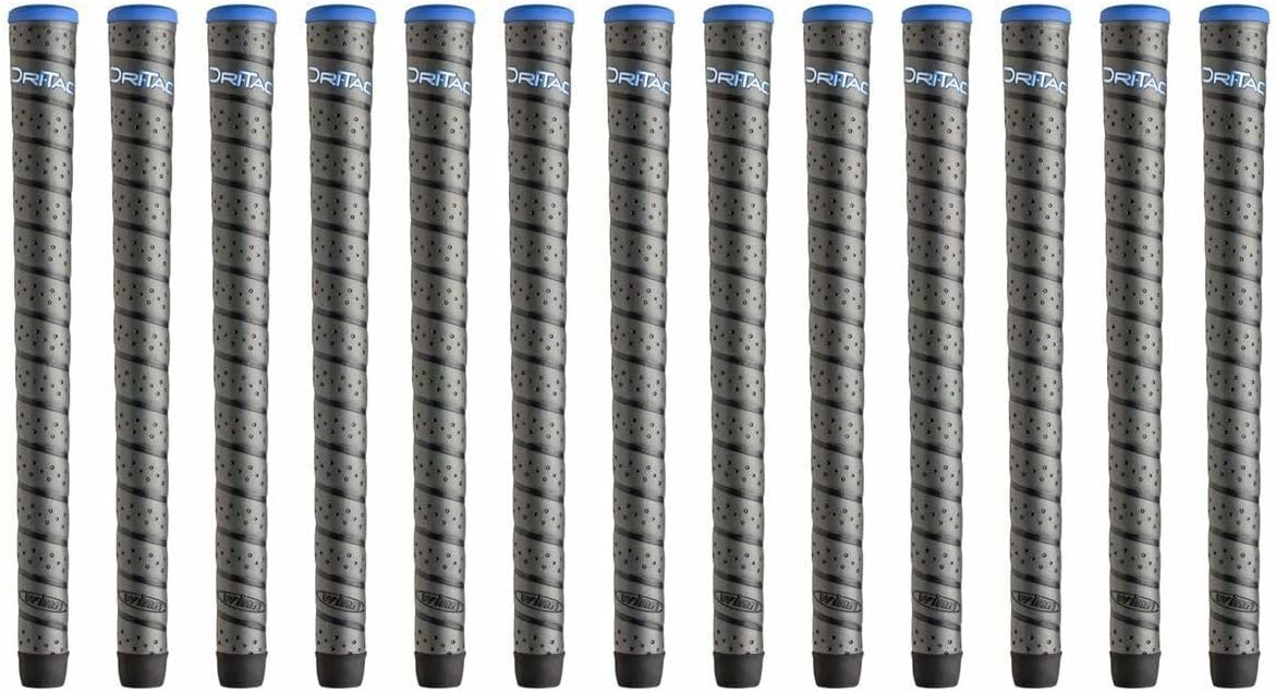 Improved Feel & Control: Winn Dri-Tac Wrap Midsize Golf Grips (+1/16 Inch) - 13 pc Bundle