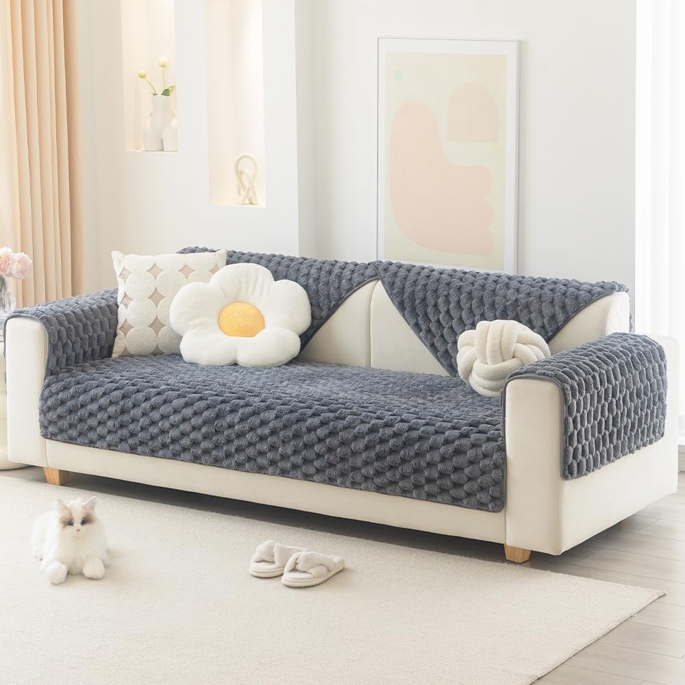 Couch Cover for Dogs Washable and Waterproof for 3 Cushion Sofa