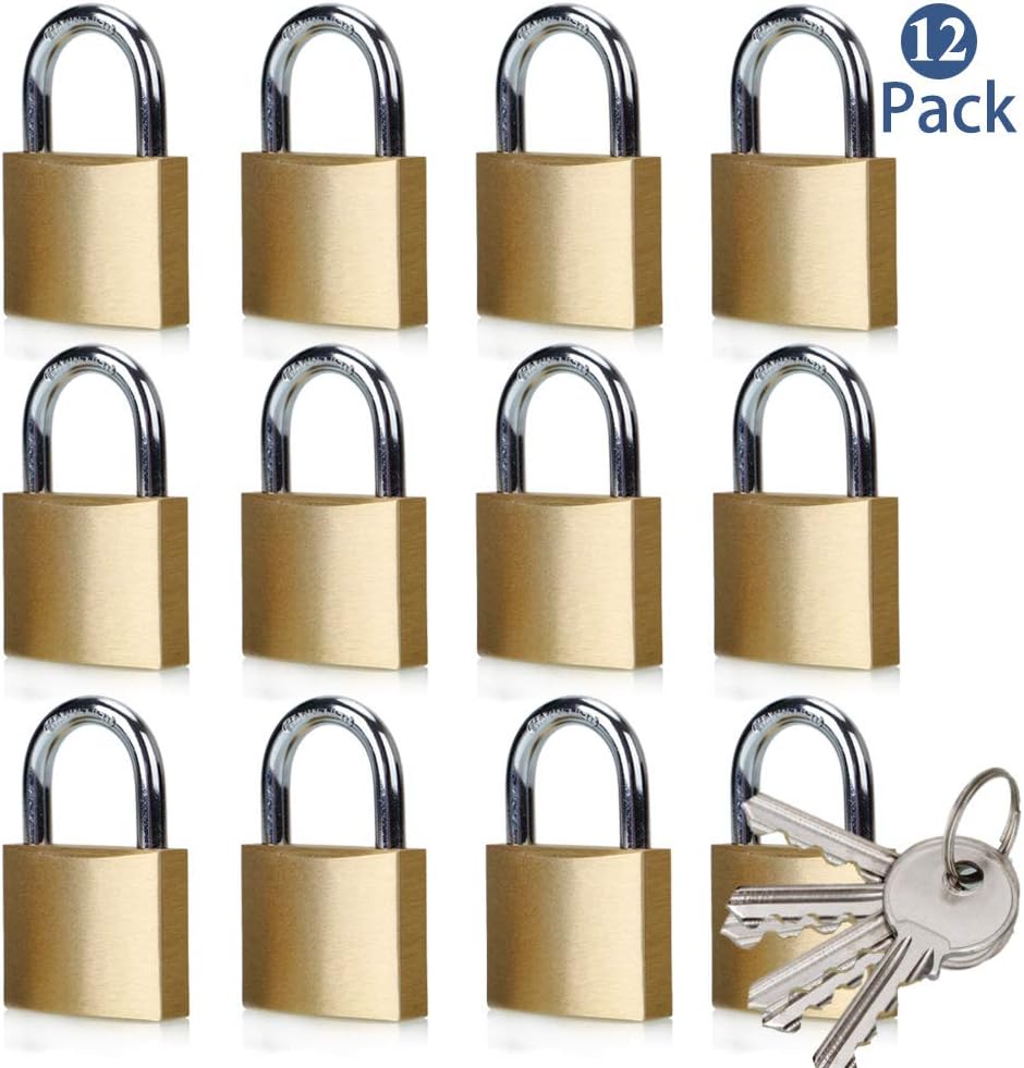 ABRAFOX Solid Brass Same Keyed Padlock for Ultimate Security