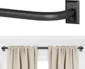 ZYRW Blackout Curtain Rods: 48-90 Inches, Heavy Duty Wrap Around Rod for Darkening Windows